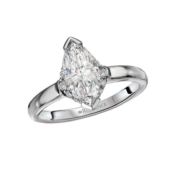 Orbelle 14K White Gold Marquise Diamond Engagement Ring Semi-Mount