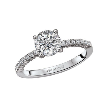 Orbelle Bandora 18K White Gold Semi-Mount Diamond Ring