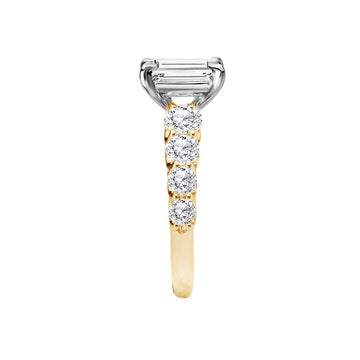Orbelle Diamond Band Semi-Mount Engagement Ring in 14K Yellow Gold
