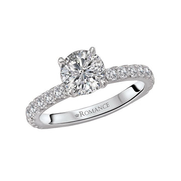 Orbelle 14K White Gold Semi-Mount Diamond Engagement Ring
