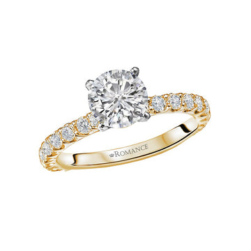 Bandora 14K Yellow Gold Semi-Mount Diamond Engagement Ring