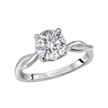 Orbelle Halo Diamond Engagement Ring - Platinum Solitaire Setting