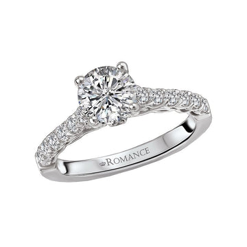Bandora Orbelle Lab Grown Diamond Semi-Mount Engagement Ring in 14K White Gold