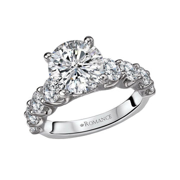 Orbelle Bandora Semi-Mount Lab Grown Diamond Ring in 14K White Gold