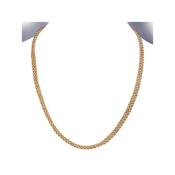Luxora 14K Yellow Gold Rope Cuff Necklace - Italian Fashion Jewelry