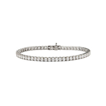 Luxora Lab Grown Diamond 14K White Gold Ladies Tennis Bracelet