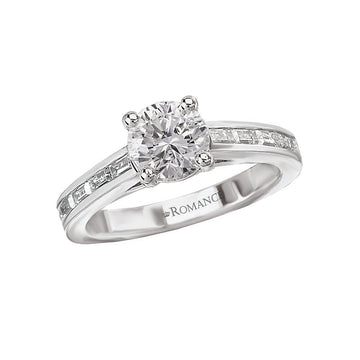 Orbelle 14K White Gold Semi-Mount Diamond Ring