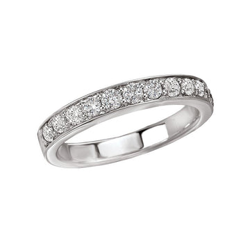 Aurenza Classics 14K White Gold Diamond Wedding Band - Round Cut 1/2 Carat Total Weight
