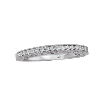 Glemera Petite Matching Diamond Wedding Band in 14K White Gold