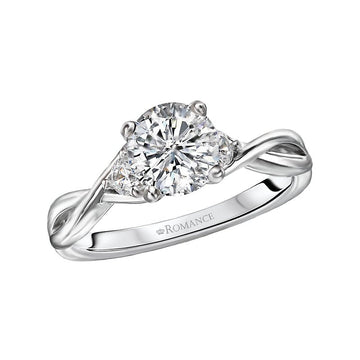 Orbelle 3-Stone Lab Grown Diamond White Gold Engagement Ring