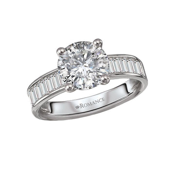 Orbelle Lab Grown Diamond Engagement Ring - Bandora 14K White Gold Semi-Mount