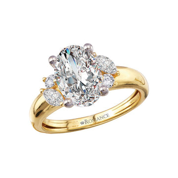 Orbelle 14K Yellow Gold Semi-Mount Diamond Engagement Ring