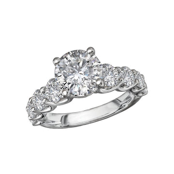 Bandora 14K White Gold Lab Grown Diamond Engagement Ring
