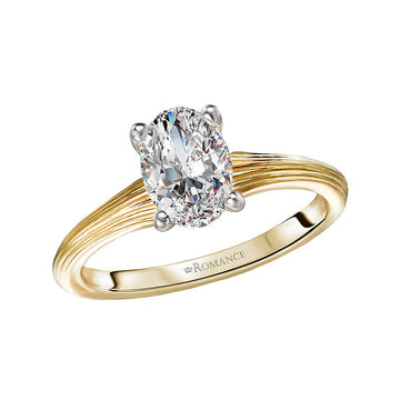 Orbelle 14K White Gold Solitaire Diamond Engagement Ring