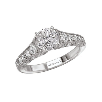 Orbelle Bandora 18K White Gold Diamond Ring Semi-Mount