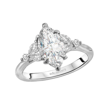 Orbelle Bandora Platinum Marquise Semi-Mount Engagement Ring
