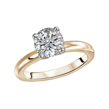 Kim Classics Solitaire Diamond Ring | 14kt Yellow Gold Semi-Mount
