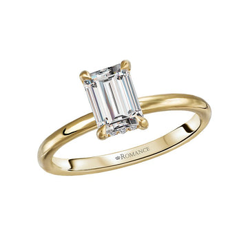 Orbelle Hidden Halo Lab Grown Diamond Engagement Ring in 14K Yellow Gold