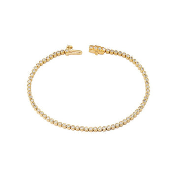 Luxora Lab Grown Diamond Tennis Bracelet in 14K Yellow Gold