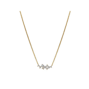 Luxora 14K Yellow Gold Adjustable Diamond Lariat Necklace