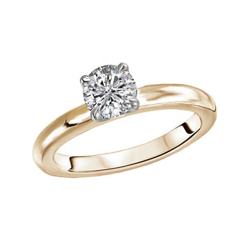 Kim Classics 14K Yellow Gold Solitaire Diamond Engagement Ring