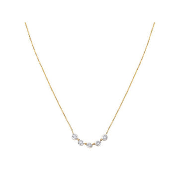 Luxora Lab Grown Diamond Two-Toned Necklace | 14kt Yellow & White Gold