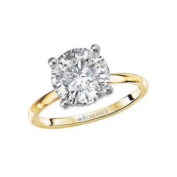 Orbelle Two-Tone Hidden Halo Diamond Engagement Ring