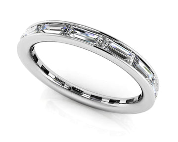 Luxe Baguette Eternity Ring Lab-Grown Diamond with 1.80 ct.(finished) 4x2mm