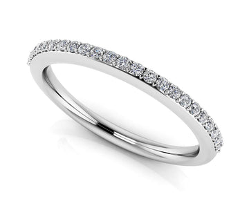 Dazzling Dreams Diamond Wedding Band Lab-Grown Diamond with 0.18 ct.(finished) 1.2mm