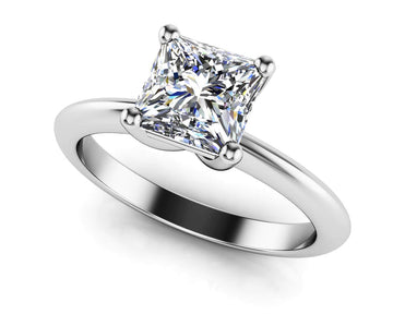 Infinite Love Princess Cut Diamond Solitaire Engagement Ring Lab-Grown Diamond with 2.00 ct.(finished) 7mm