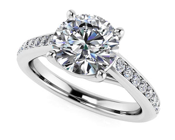 Shared Love Engagement Ring Lab-Grown Diamond with 1.27 ct. (1.00 ct. center diamond)