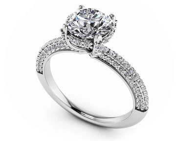 Royal Delight Diamond Engagement Ring Lab-Grown Diamond with 1.99 ct. (1.50 ct. center diamond)
