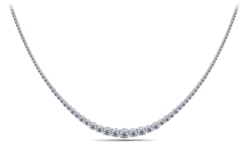 Classic Graduated Strand Of Diamonds Lab-Grown Diamond with 10.00 ct.(finished)