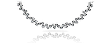 Diamond Bubble Necklace Lab-Grown Diamond with 5.04 ct.(finished) 1.7mm, 2mm, 2.2mm