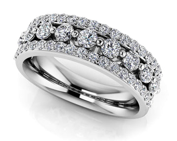 Moonlight Gala Anniversary Ring Lab-Grown Diamond with 1.03 ct.(finished) 1.4mm, 2.5mm