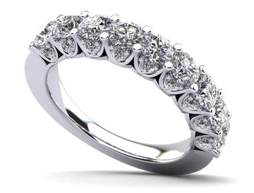 Sunbeam Diamond Anniversary Ring Lab-Grown Diamond with 2.70 ct.(finished) 1.8mm, 4.25mm