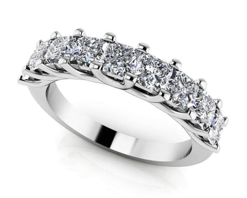 Shared Prong Princess Cut Diamond Ring Lab-Grown Diamond with 0.99 ct.(finished) 2.5mm