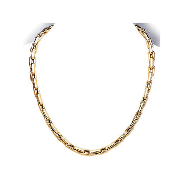 Chic 14K Yellow Gold French Cable Necklace - Luxora Collection