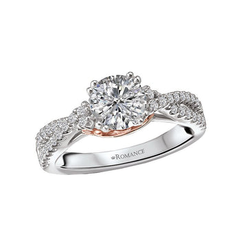 Orbelle Two Tone Diamond Engagement Ring Semi-Mount