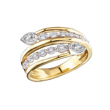 Luxora Classic 14kt Yellow Gold Lab Grown Diamond Ring