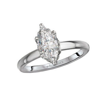 Orbelle 14K White Gold Marquise Cut Diamond Halo Engagement Ring
