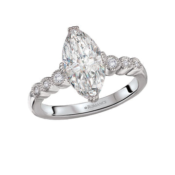 Orbelle 14K White Gold Marquise Diamond Engagement Ring