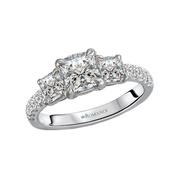 Bandora 14K White Gold Diamond Semi-Mount Ring