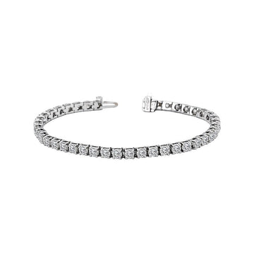 Chic 14K White Gold Lab Grown Diamond Tennis Bracelet
