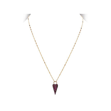 Luxora 14kt Gold Ruby Heart Necklace - Fashionable Women's Jewelry