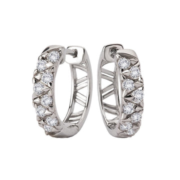 Luxora Lab Grown Diamond Triangular Fashion Ring in 14K White Gold