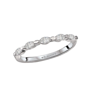 Orbelle Marquise Diamond Wedding Band in 14K White Gold
