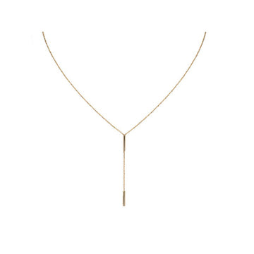 Luxora Italian 14kt Gold Y Necklace | Adjustable Lariat Style