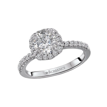 Orbelle Bandora Semi-Mount Diamond Engagement Ring in 14K White Gold