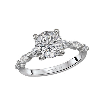 Orbelle Bandora Platinum Diamond Engagement Ring Semi-Mount